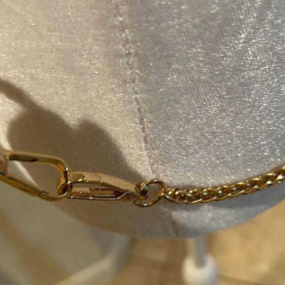 Unbranded 56" Attachable Long Wallet Crossbody Chain Gold Rope Twist New - Picture 4 of 5